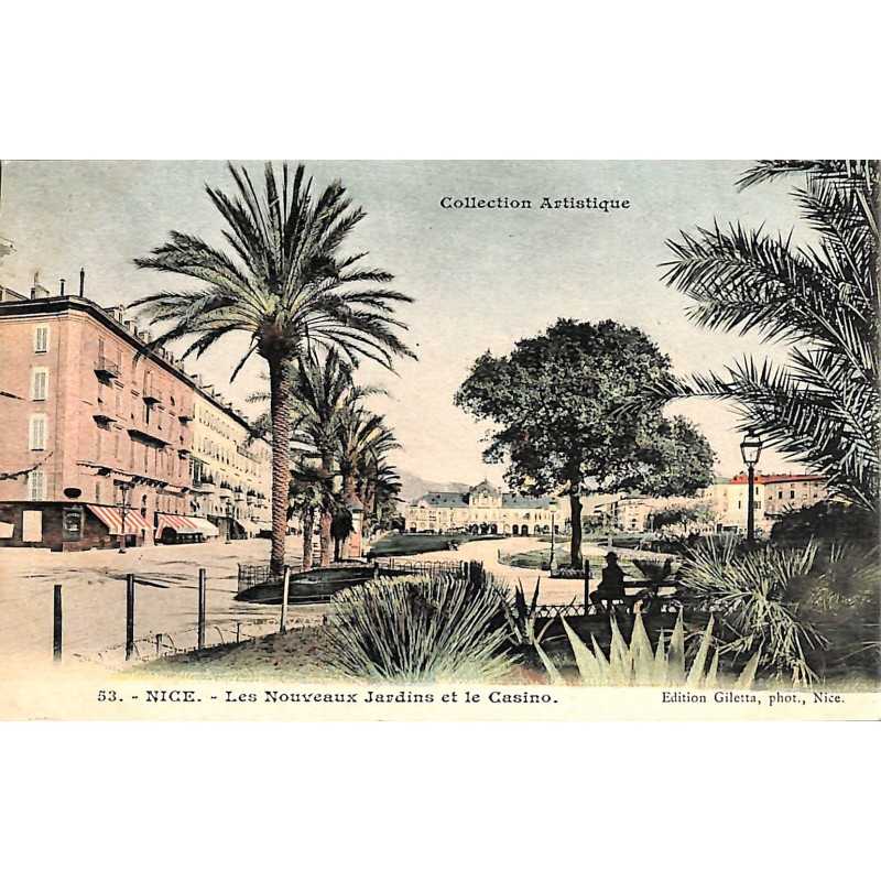 ABAO 06 - Alpes Maritimes [06] Nice - Les nouveaux Jardins et le Casino.
