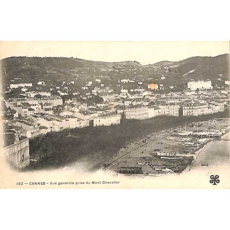 ABAO 06 - Alpes Maritimes [06] Cannes - Vue générale prise du Mont Chevalier.