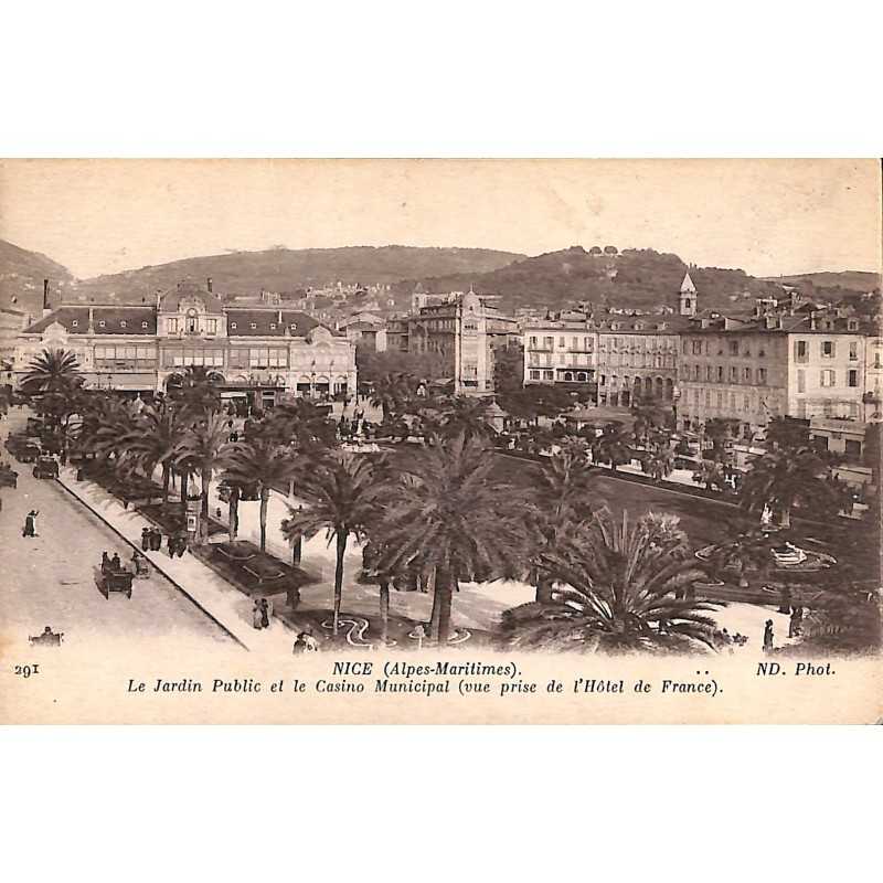 ABAO 06 - Alpes Maritimes [06] Nice - Le Jardin Public et le Casino Municipal (vue prise de l'Hôtel de France).