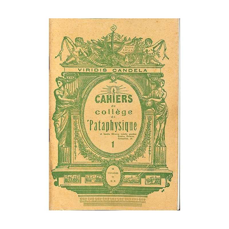 ABAO 1900- Cahiers du Collège de 'Pataphysique 01 ABAO 1900- Cahiers du Collège de 'Pataphysique 01