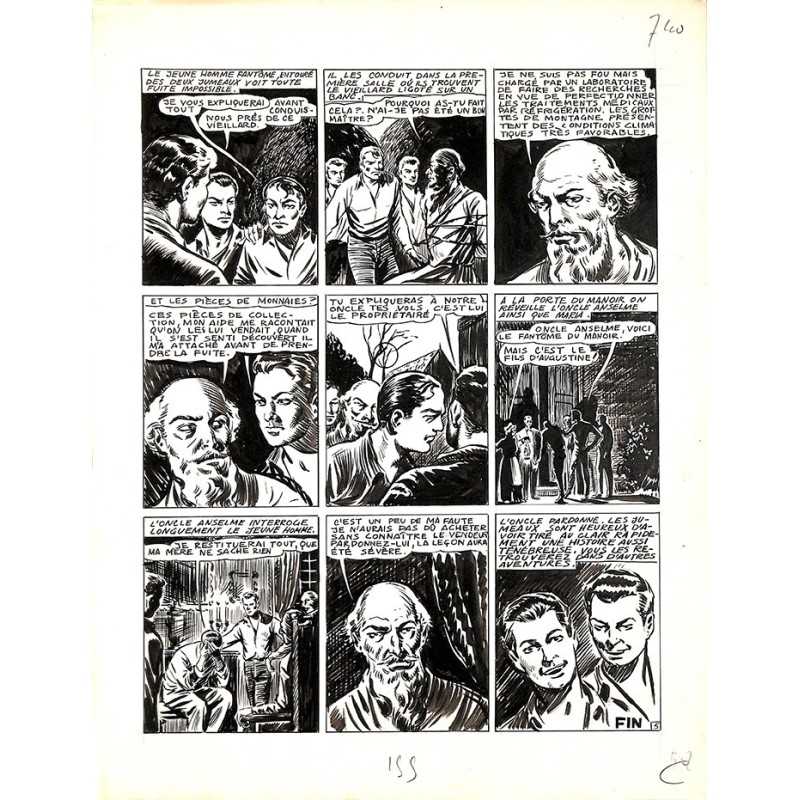 ABAO Originaux Dupuy-Franck - Les Joyeux jumeaux et leur scooter. Planche originale 5 [2]