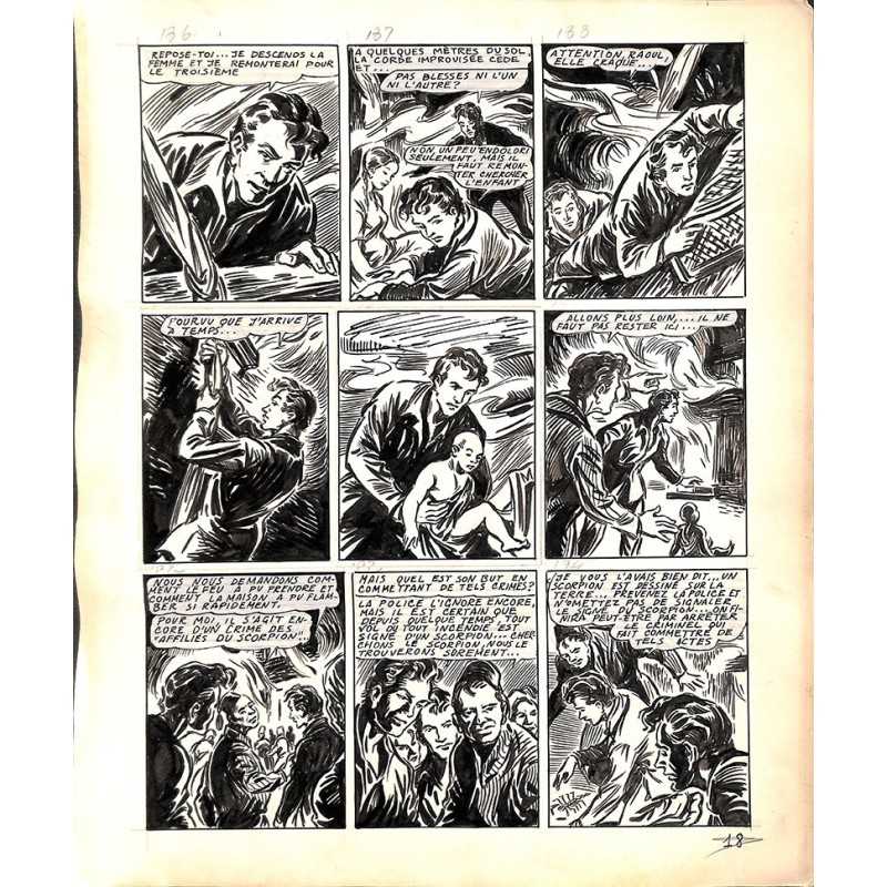 ABAO Originaux Dupuy-Franck - Les Joyeux jumeaux et leur scooter. Planche originale 18 [5]