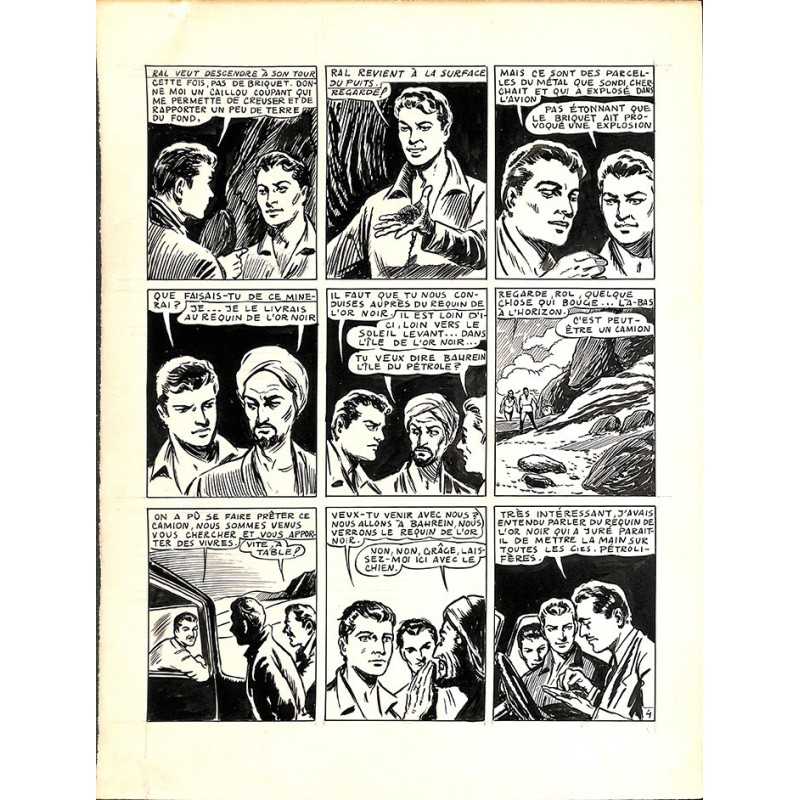 ABAO Originaux Dupuy-Franck - Les Joyeux jumeaux et leur scooter. Planche originale 4 [4]