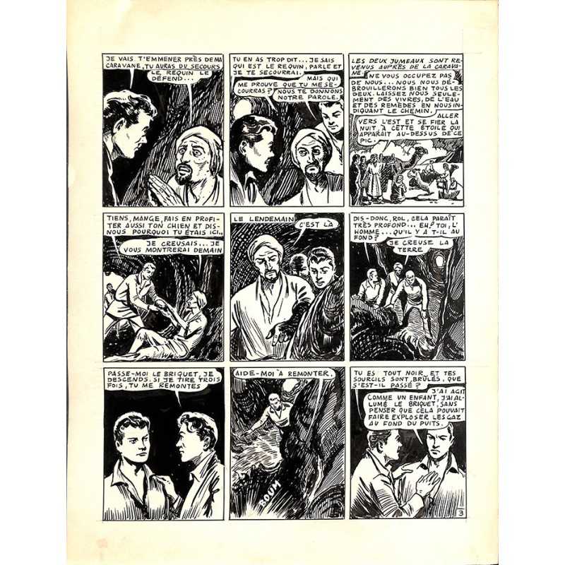 ABAO Originaux Dupuy-Franck - Les Joyeux jumeaux et leur scooter. Planche originale 3 [4]