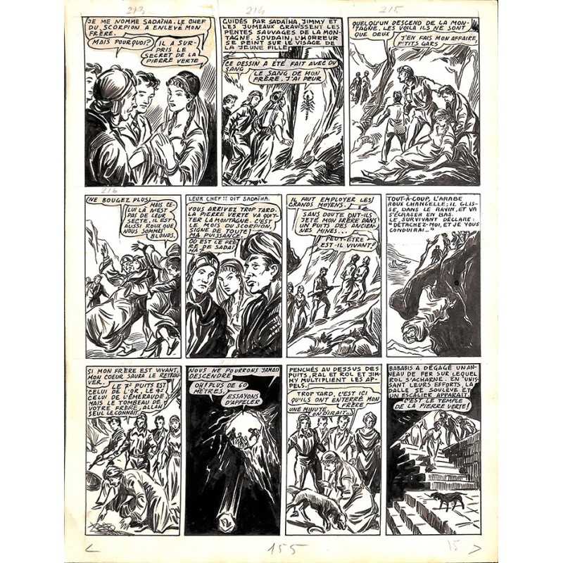 ABAO Originaux Dupuy-Franck - Les Joyeux jumeaux et leur scooter. Planche originale 22 [4]