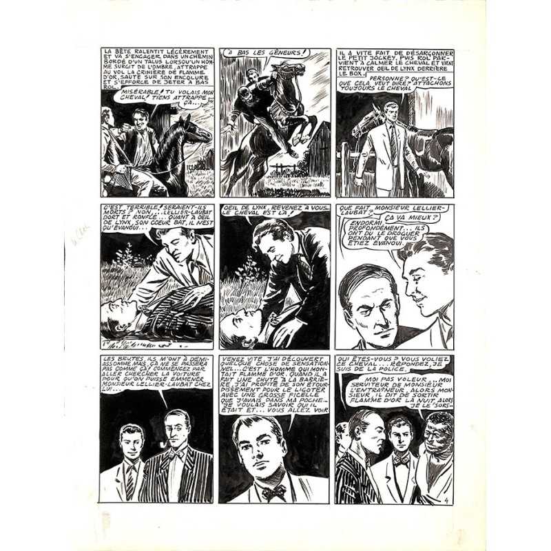 ABAO Originaux Dupuy-Franck - Les Joyeux jumeaux et leur scooter. Planche originale 4 [3]