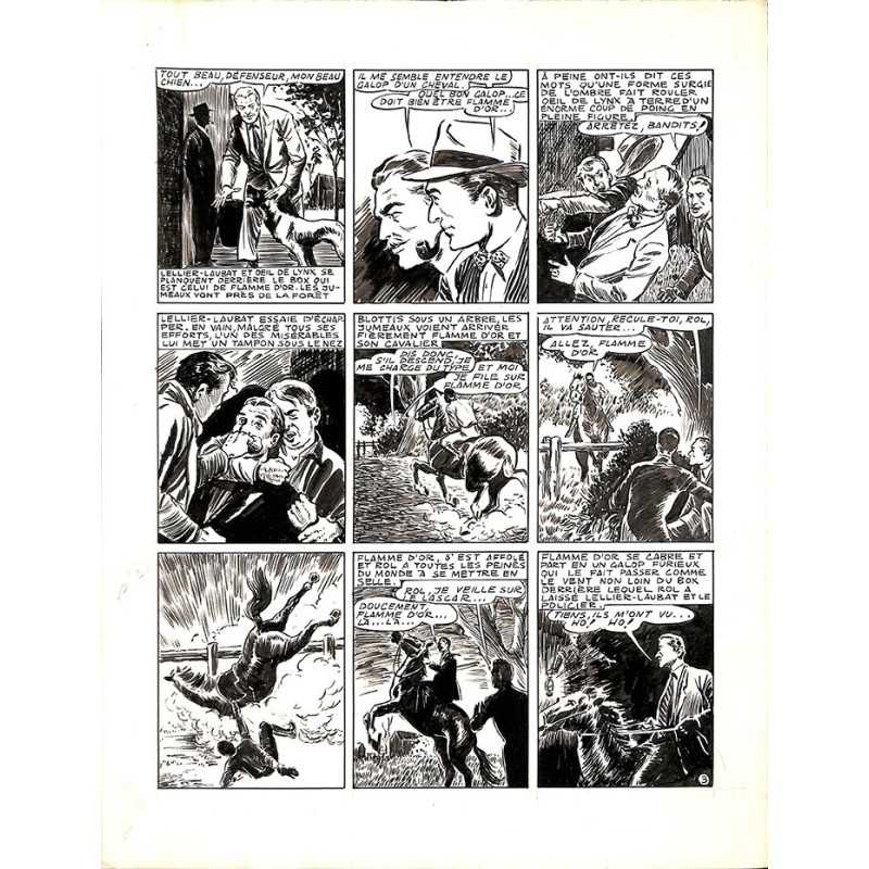 ABAO Originaux Dupuy-Franck - Les Joyeux jumeaux et leur scooter. Planche originale 3 [3]