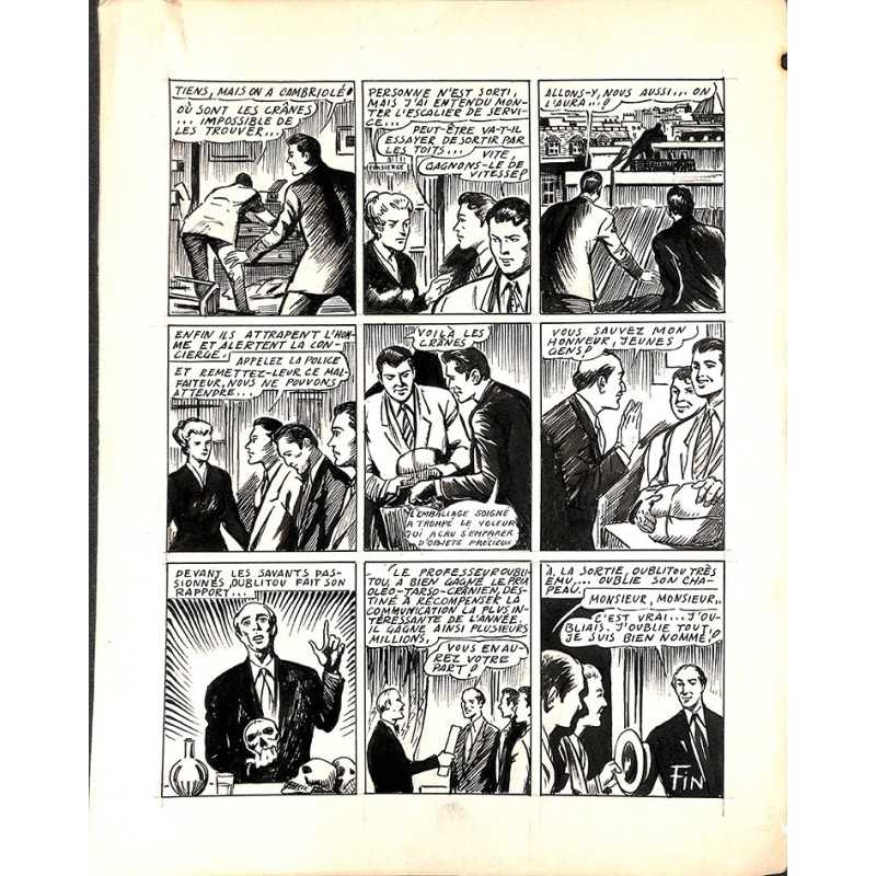 ABAO Originaux Dupuy-Franck - Les Joyeux jumeaux et leur scooter. Planche originale 5 [9]