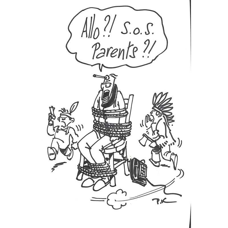 ABAO Originaux P.K. - Dessin de presse original.