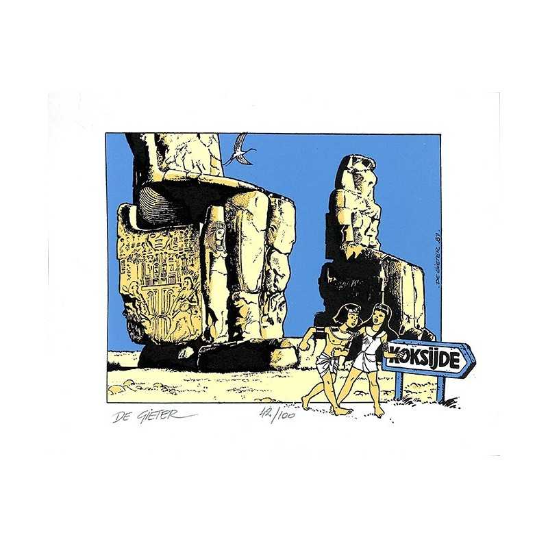 ABAO Bandes dessinées De Gieter (Lucien) - Papyrus. Koksijde 1987. TL 100 ex. num. & s.