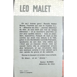 ABAO 1900- Malet (Léo) - Nestor Burma en direct.