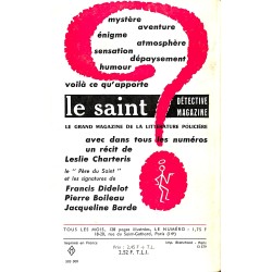 ABAO Littérature populaire Charteris (Leslie) - Ici le Saint !