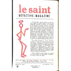 ABAO Littérature populaire Charteris (Leslie) - Le Saint ne veut pas chanter.