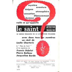 ABAO Littérature populaire Charteris (Leslie) - L'Enfer attend le Saint.