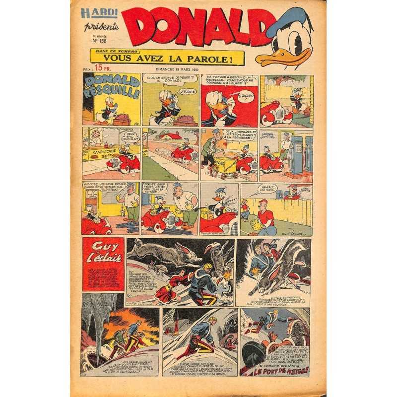 ABAO Bandes dessinées Donald 1950/03/19 n°156