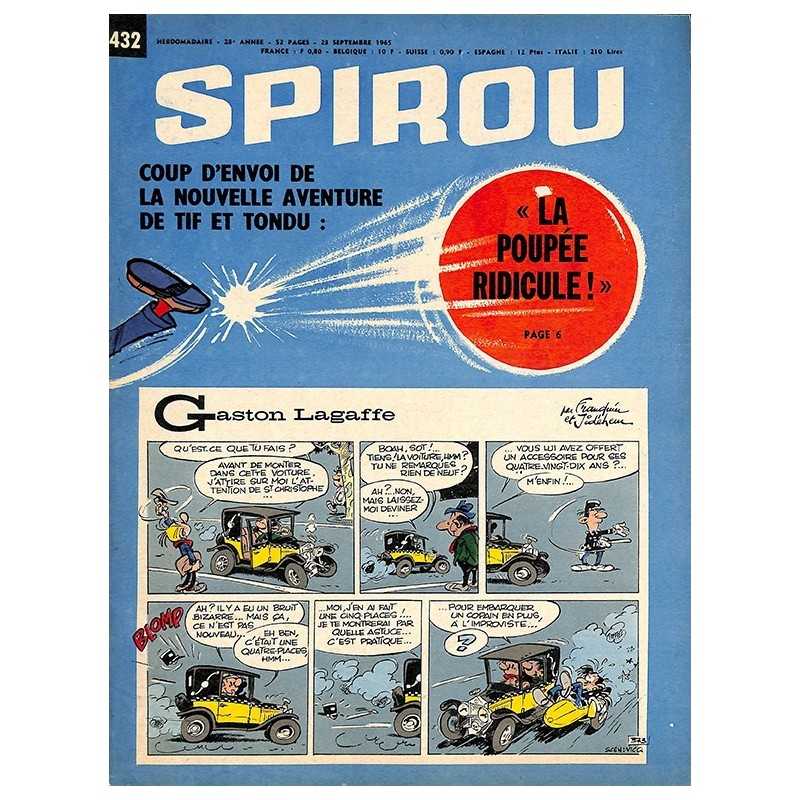 ABAO Bandes dessinées Spirou 1965/09/23 n°1432 (avec le mini-récit)