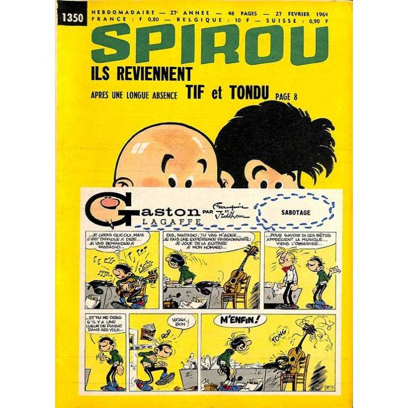 ABAO Bandes dessinées Spirou 1964/02/27 n°1350 (avec le mini-récit)