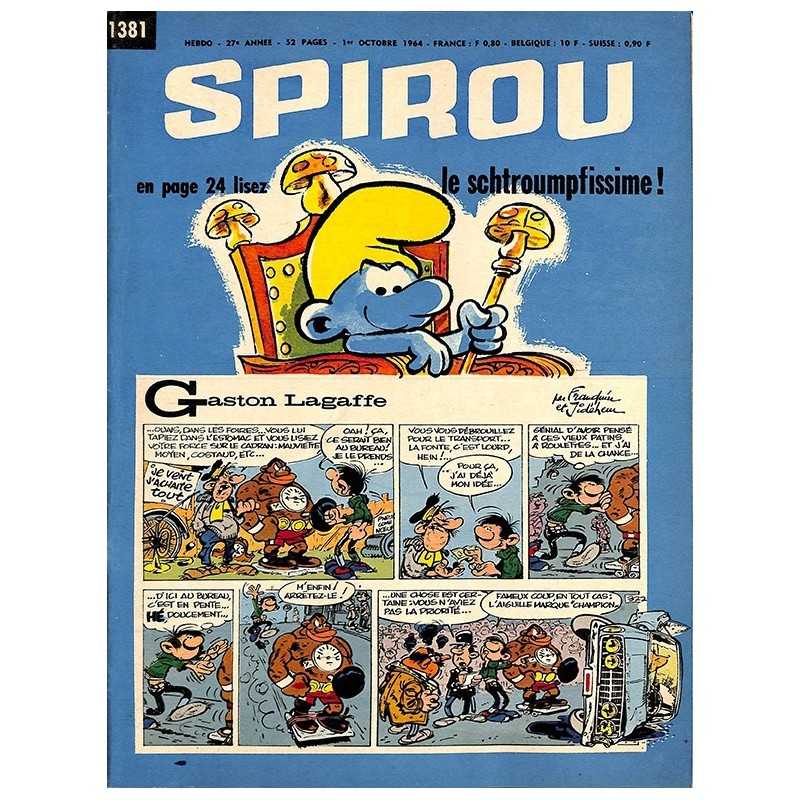 ABAO Bandes dessinées Spirou 1964/10/01 n°1381 (avec le mini-récit)