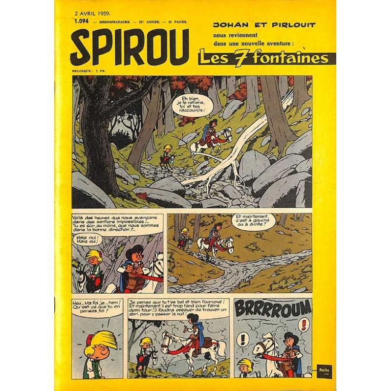 ABAO Bandes dessinées Spirou 1959/04/02 n°1094