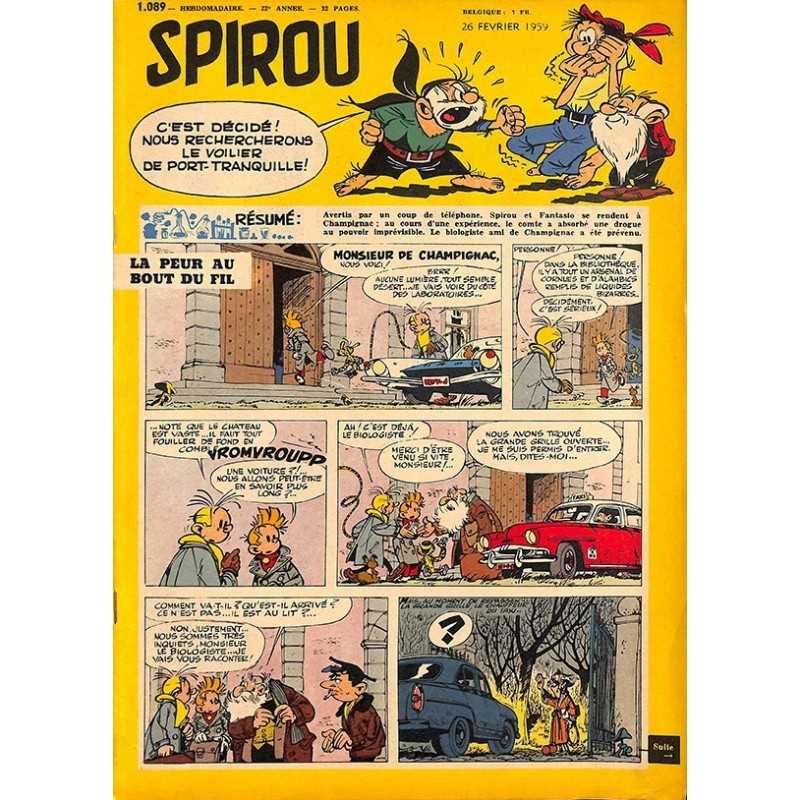 ABAO Bandes dessinées Spirou 1959/02/26 n°1089