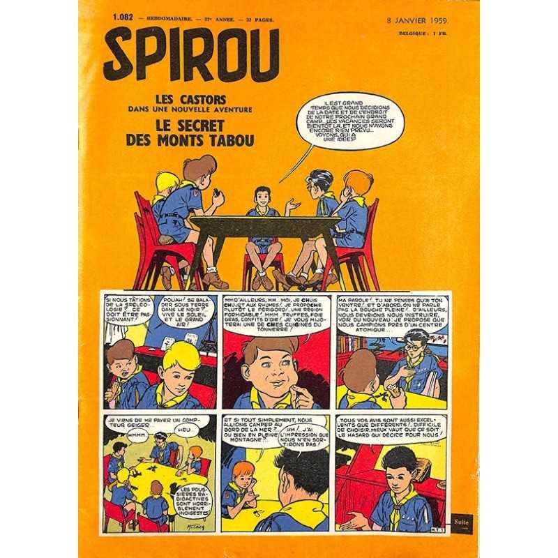 ABAO Bandes dessinées Spirou 1959/01/08 n°1082