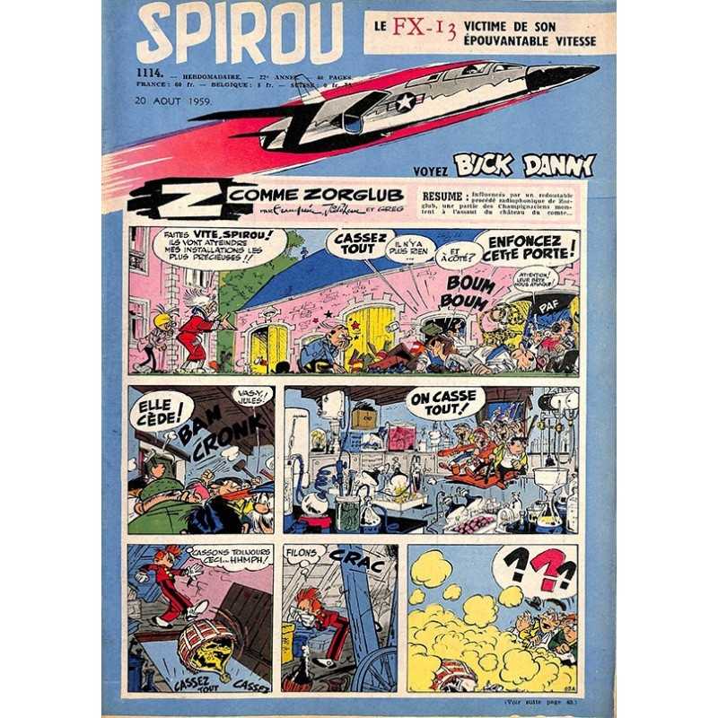ABAO Bandes dessinées Spirou 1959/08/20 n°1114