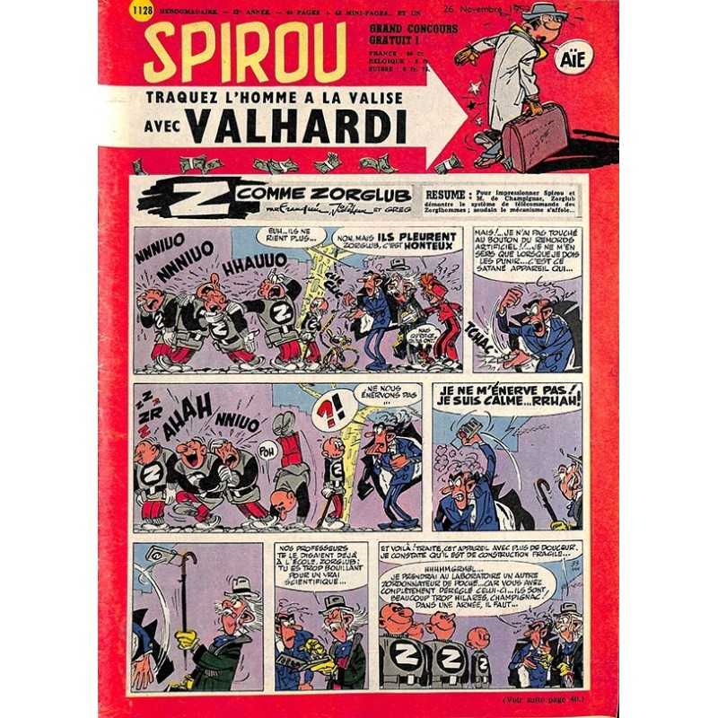 ABAO Bandes dessinées Spirou 1959/11/26 n°1128