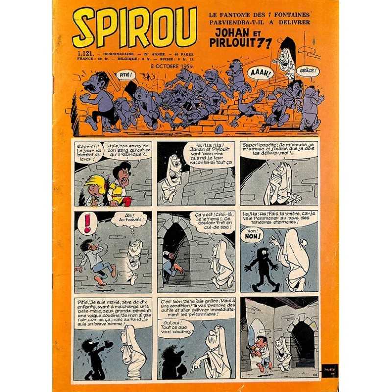 ABAO Bandes dessinées Spirou 1959/10/08 n°1121