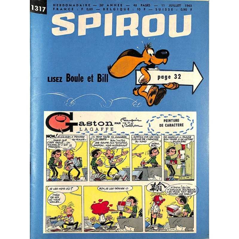 ABAO Bandes dessinées Spirou 1963/07/11 n°1317 (avec le mini-récit)