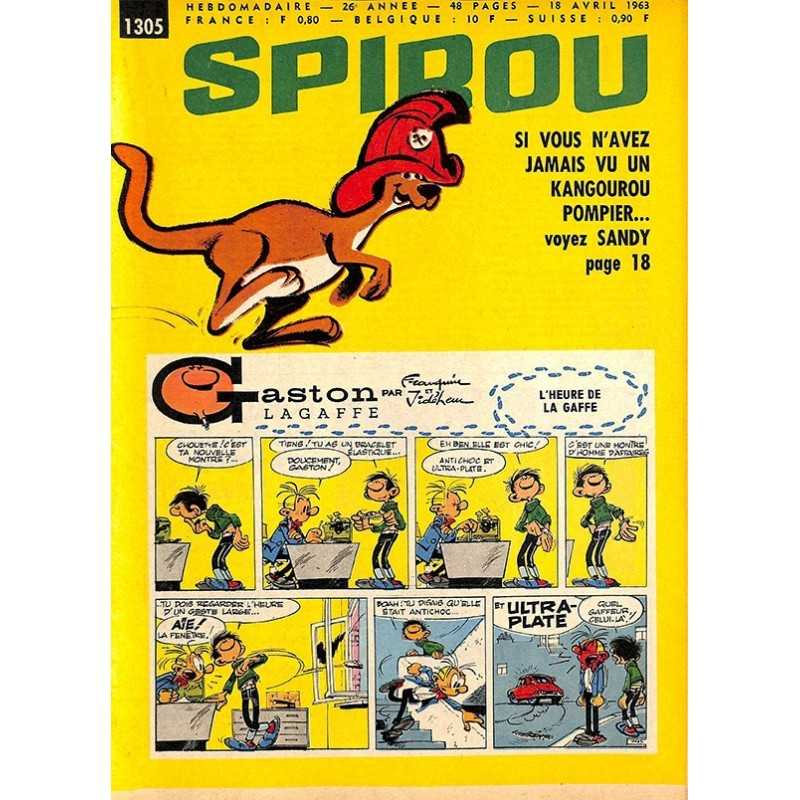 ABAO Bandes dessinées Spirou 1963/04/18 n°1305 (avec le mini-récit)
