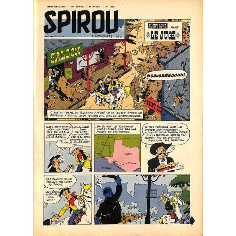ABAO Bandes dessinées Spirou 1957/11/07 n°1021