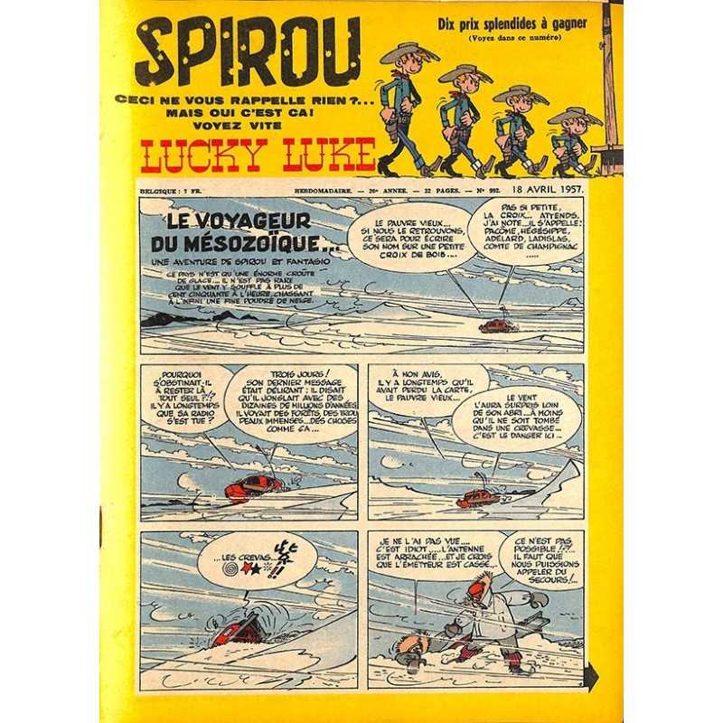 ABAO Bandes dessinées Spirou 1957/04/18 n°992