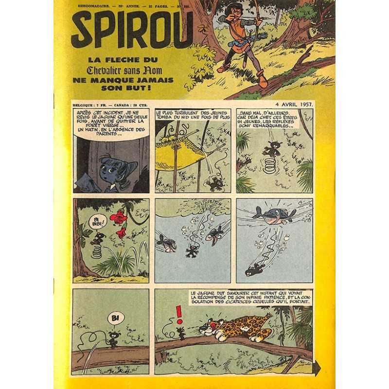 ABAO Bandes dessinées Spirou 1957/04/04 n°990