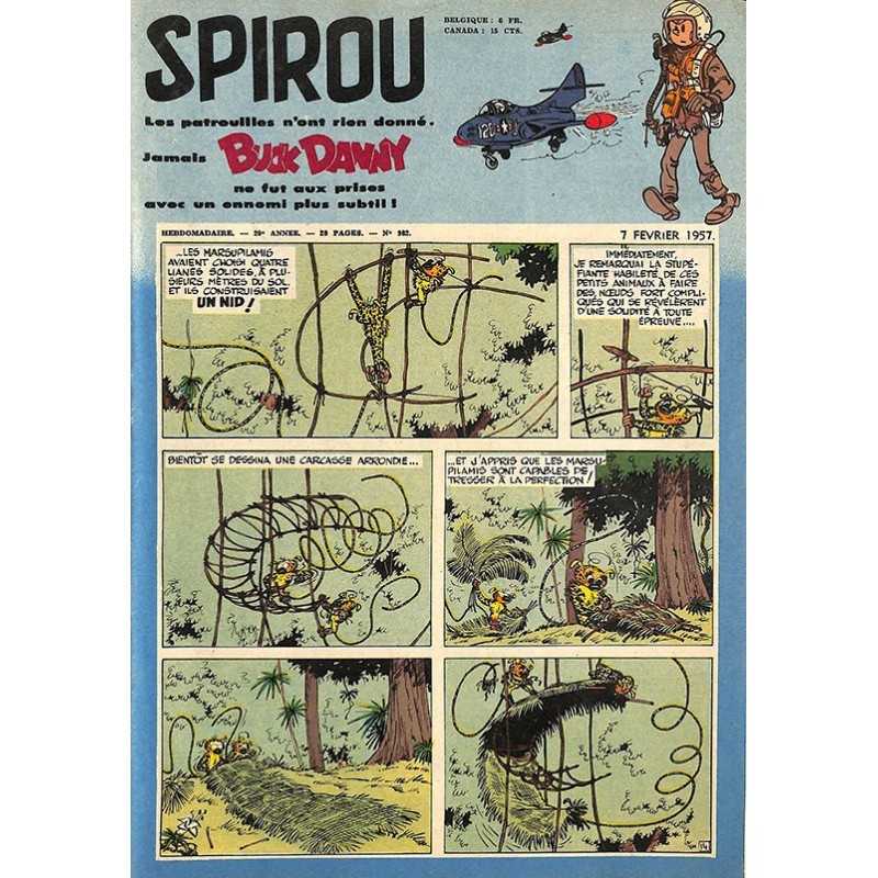 ABAO Bandes dessinées Spirou 1957/02/07 n°982