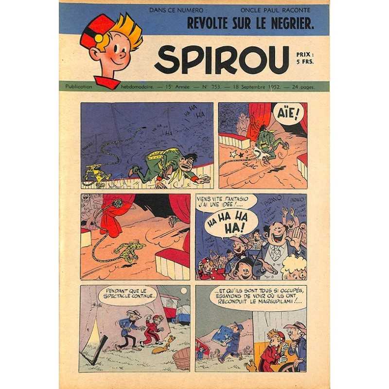 ABAO Bandes dessinées Spirou 1952/09/18 n°753