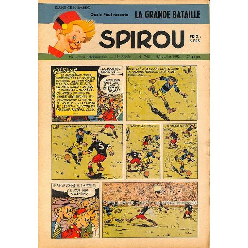 ABAO Bandes dessinées Spirou 1952/07/31 n°746
