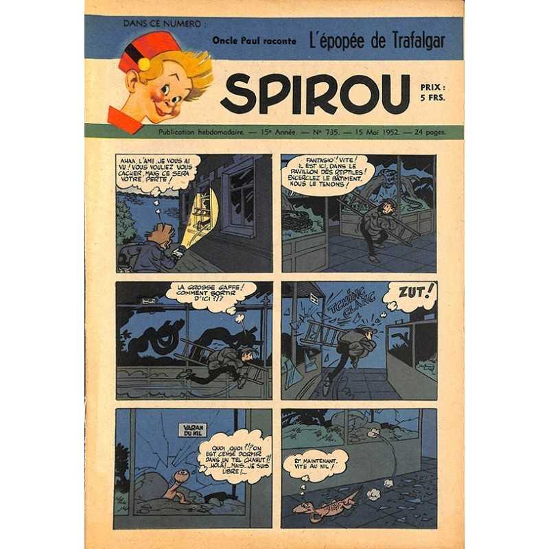 ABAO Bandes dessinées Spirou 1952/05/15 n°735