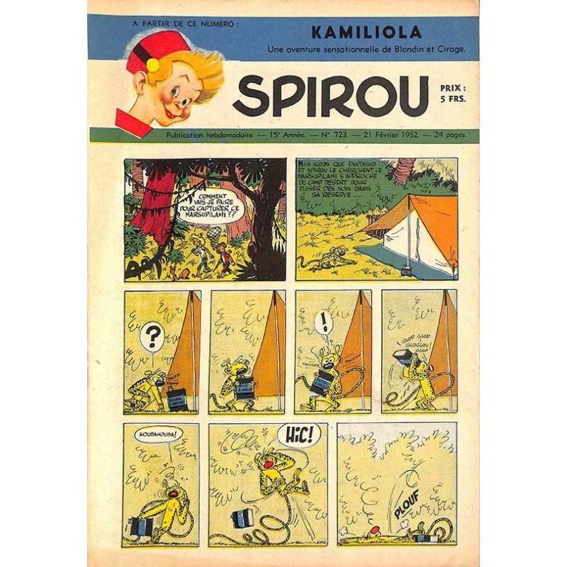 ABAO Bandes dessinées Spirou 1952/02/21 n°723