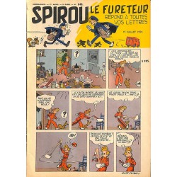 ABAO Bandes dessinées Spirou 1954/07/15 n°848