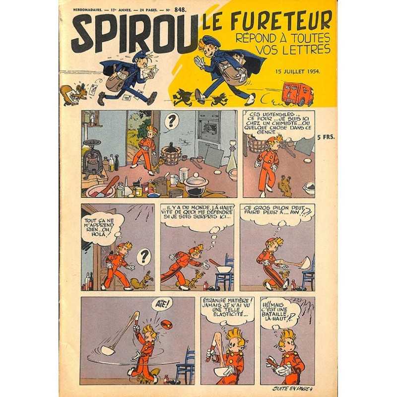 ABAO Bandes dessinées Spirou 1954/07/15 n°848