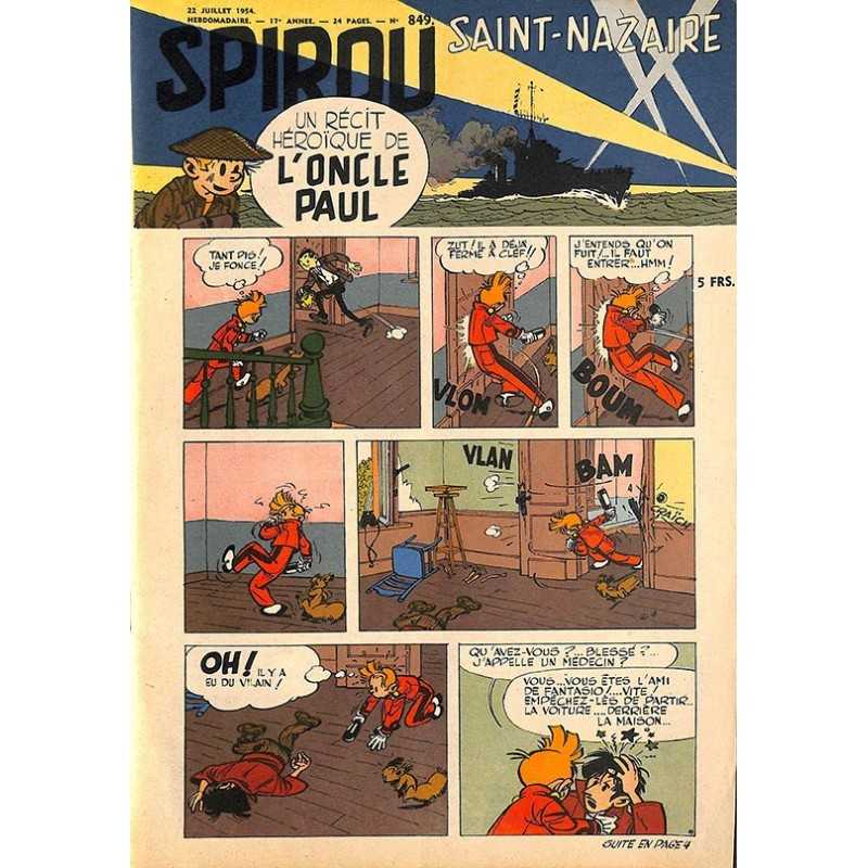 ABAO Fascicules Spirou 1954/07/22 n°849