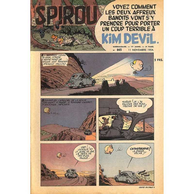 ABAO Bandes dessinées Spirou 1954/11/11 n°865