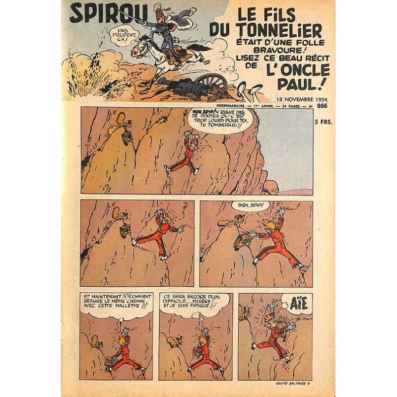 ABAO Bandes dessinées Spirou 1954/11/18 n°866