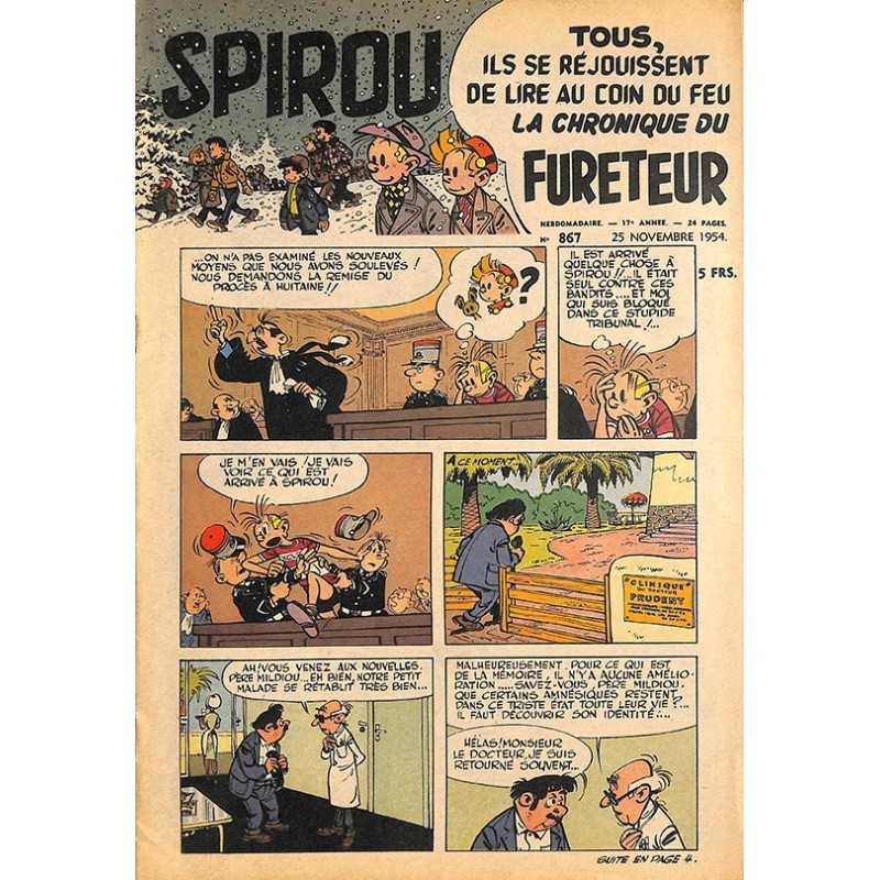 ABAO Bandes dessinées Spirou 1954/11/25 n°867