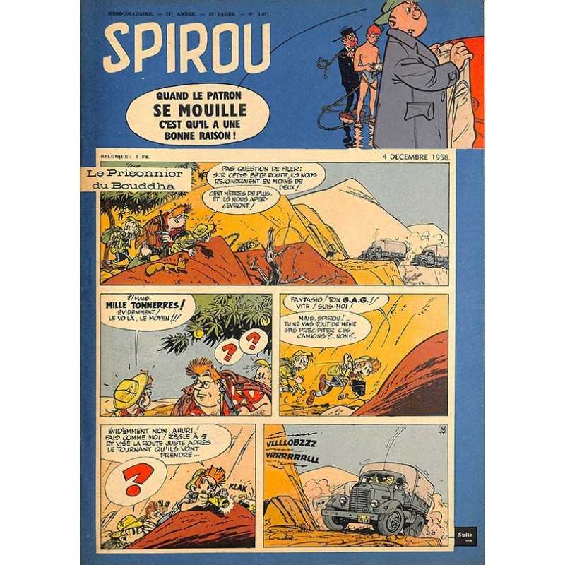 ABAO Bandes dessinées Spirou 1958/12/04 n°1077