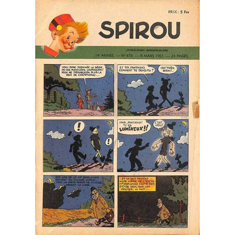 ABAO Bandes dessinées Spirou 1951/03/08 n°673