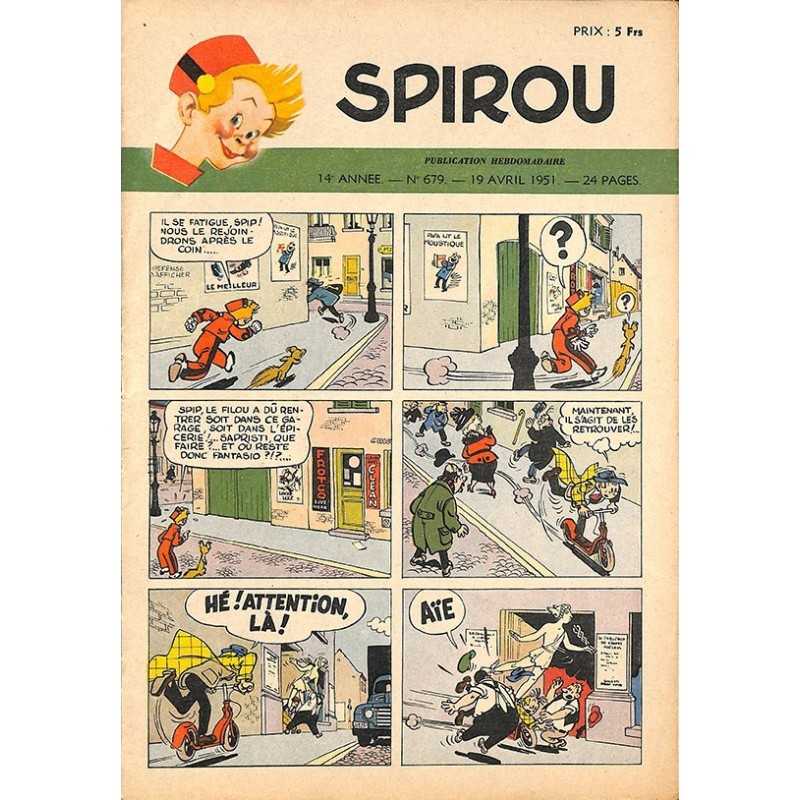 ABAO Bandes dessinées Spirou 1951/04/19 n°679