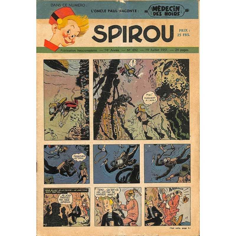 ABAO Bandes dessinées Spirou 1951/07/19 n°692