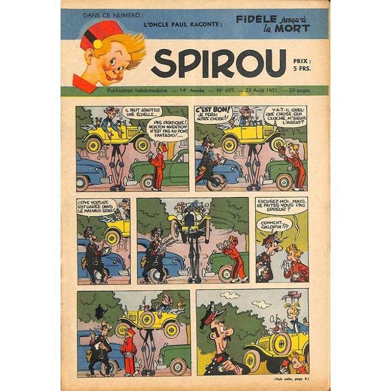 ABAO Bandes dessinées Spirou 1951/08/23 n°697