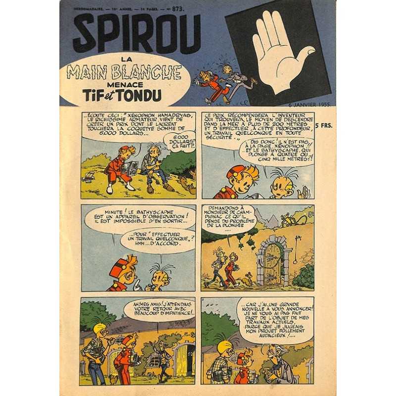 ABAO Bandes dessinées Spirou 1955/01/06 n°873